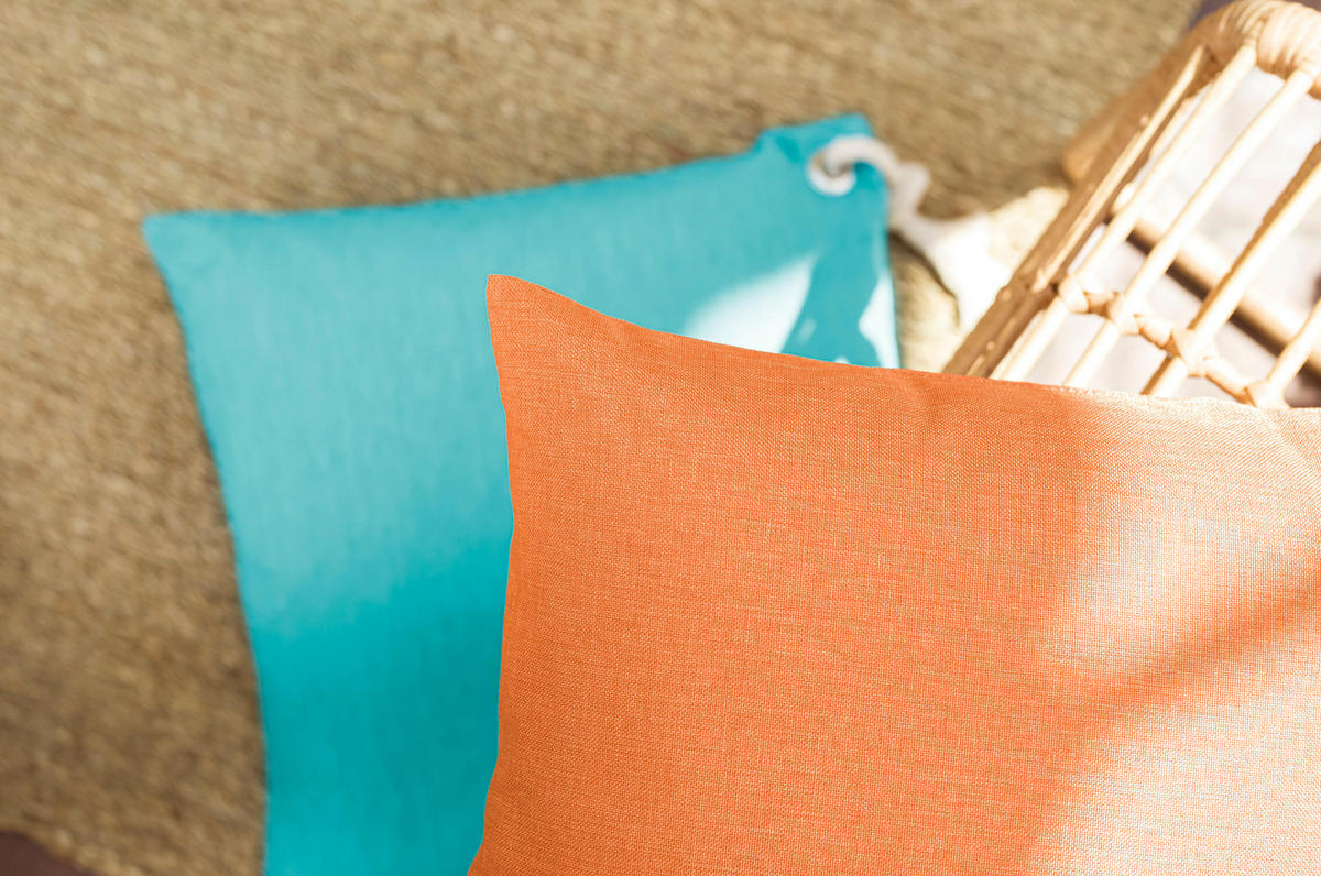 KISSENBEZUG Outdoor Der Maritime - Orange, Kunststoff (40/1cm) - Mokebo