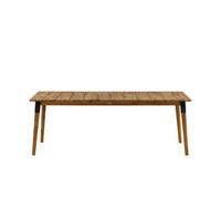 GARTENTISCH Teak Dekor - Teakfarben, Holzwerkstoff (210/100/75cm) - ebuy24