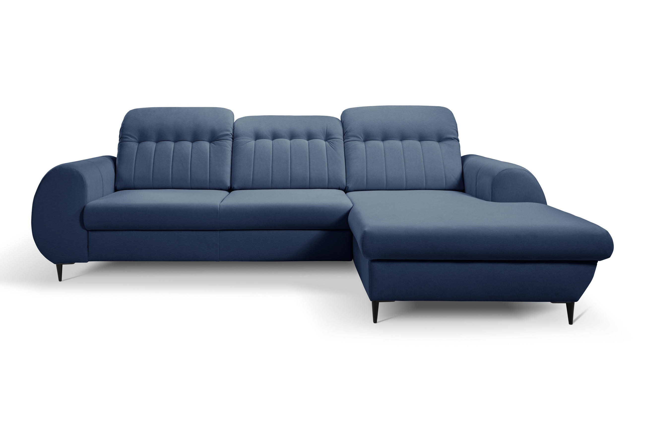 Masseno Ecksofa Dunkelblau 275x166 cm