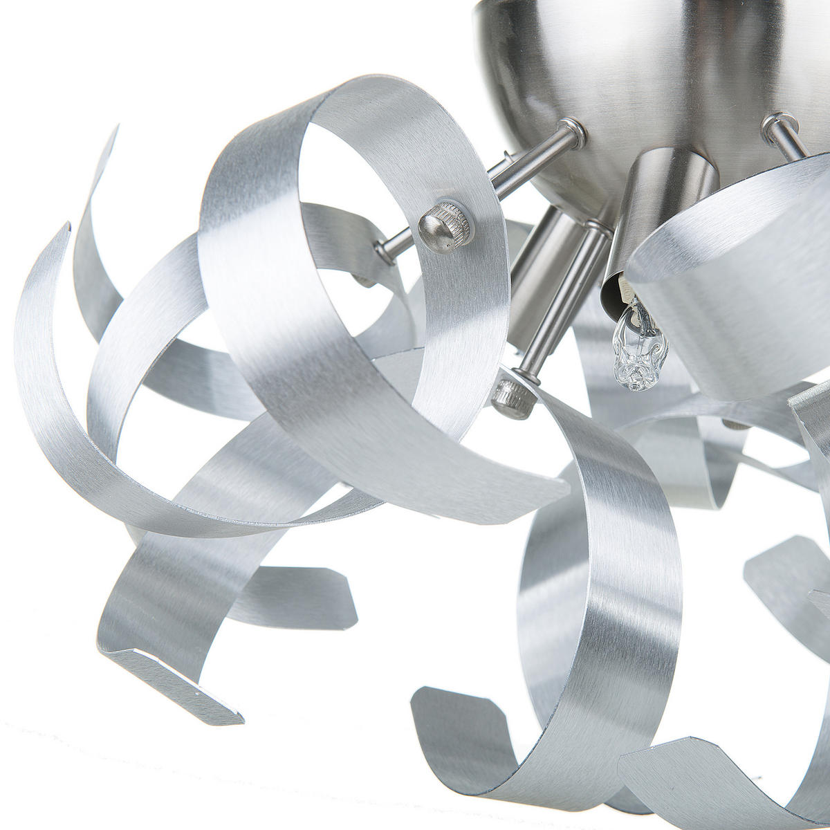 WANDLEUCHTE Icana 38/38/19 cm - Silberfarben, Metall (38/19/38cm) - Beliani