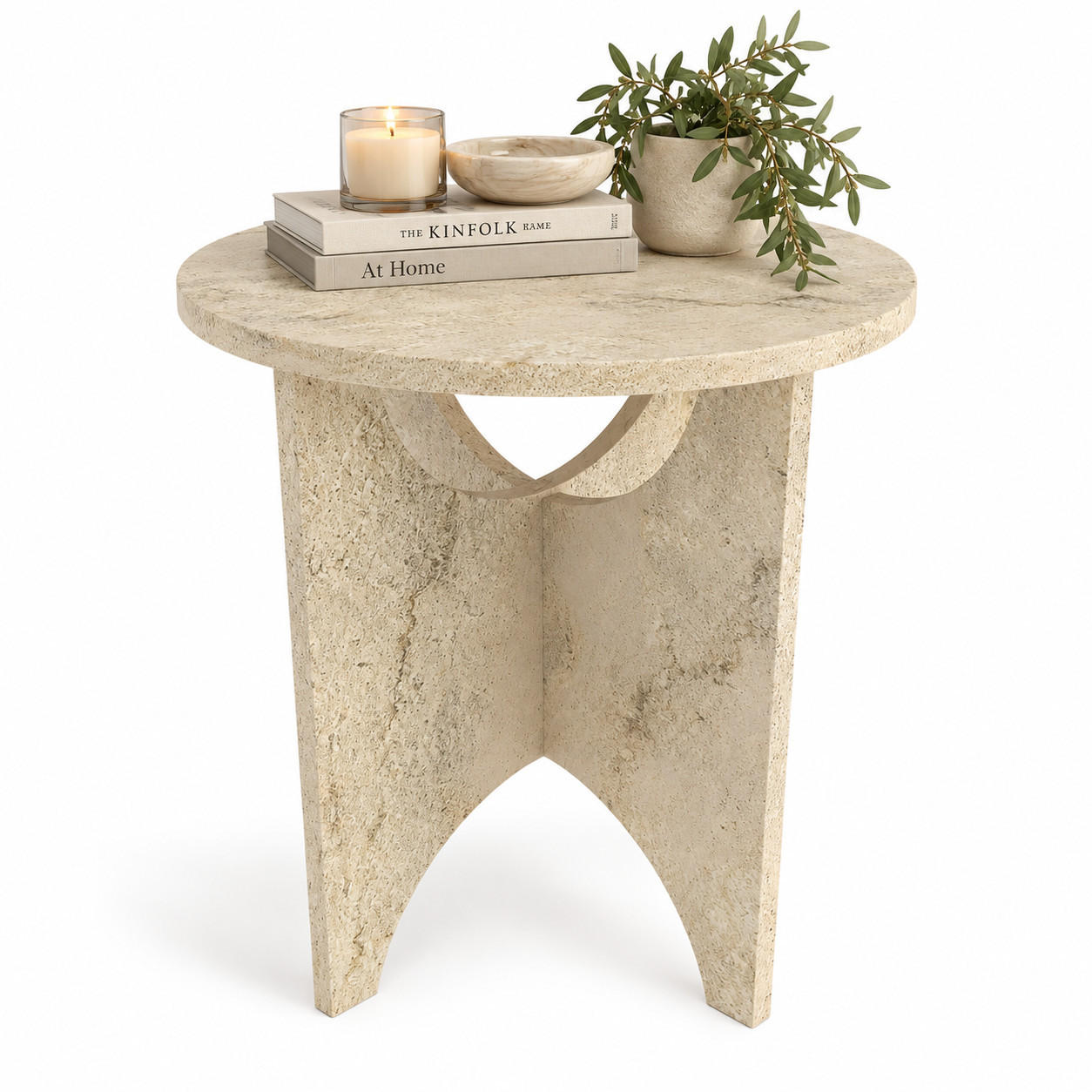 Decorotika Beistelltisch Creme 45x10x45 cm