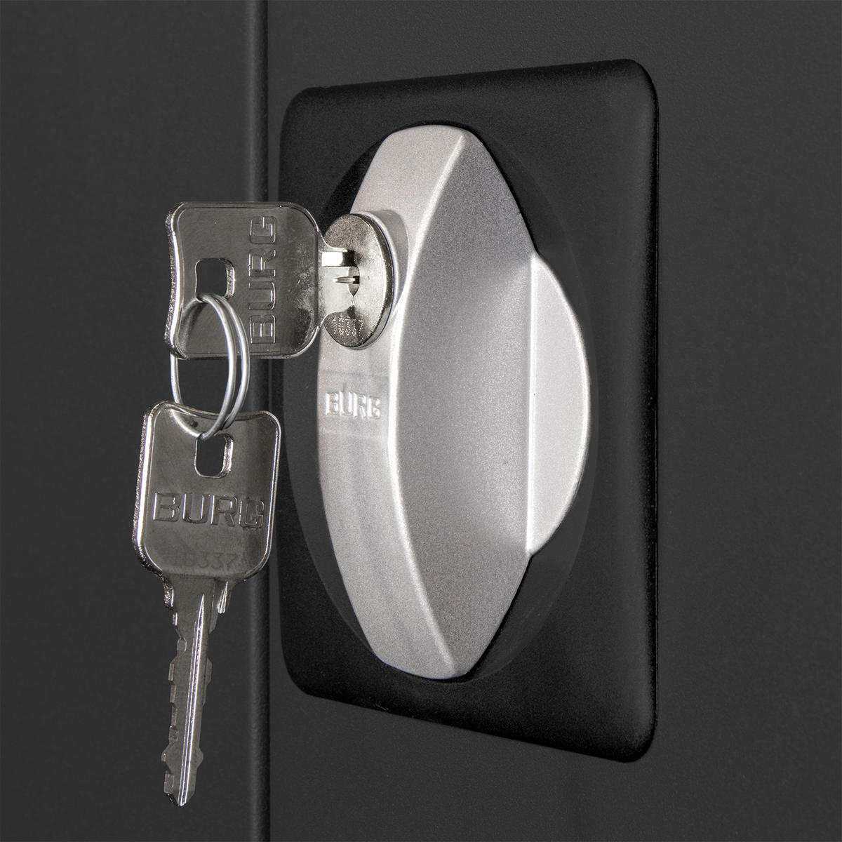 FLÜGELTÜRSCHRANK Owl mit 4 Fachboden 195x95x40cm Lichtgrau/Anthrazitgrau - Anthrazit, Metall (95/195/40cm) - PROREGAL