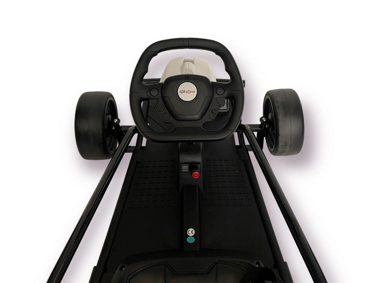 KINDER ELEKTROQUAD Go-Kart weiß - Weiß, Kunststoff (110/77/54cm) - TPFLiving