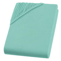 JERSEY-SPANNBETTLAKEN 180x200 cm aus 100% Baumwolle, Bettlaken Mint Uni - Mintgrün, Textil (180/200cm) - Carpe Sonno