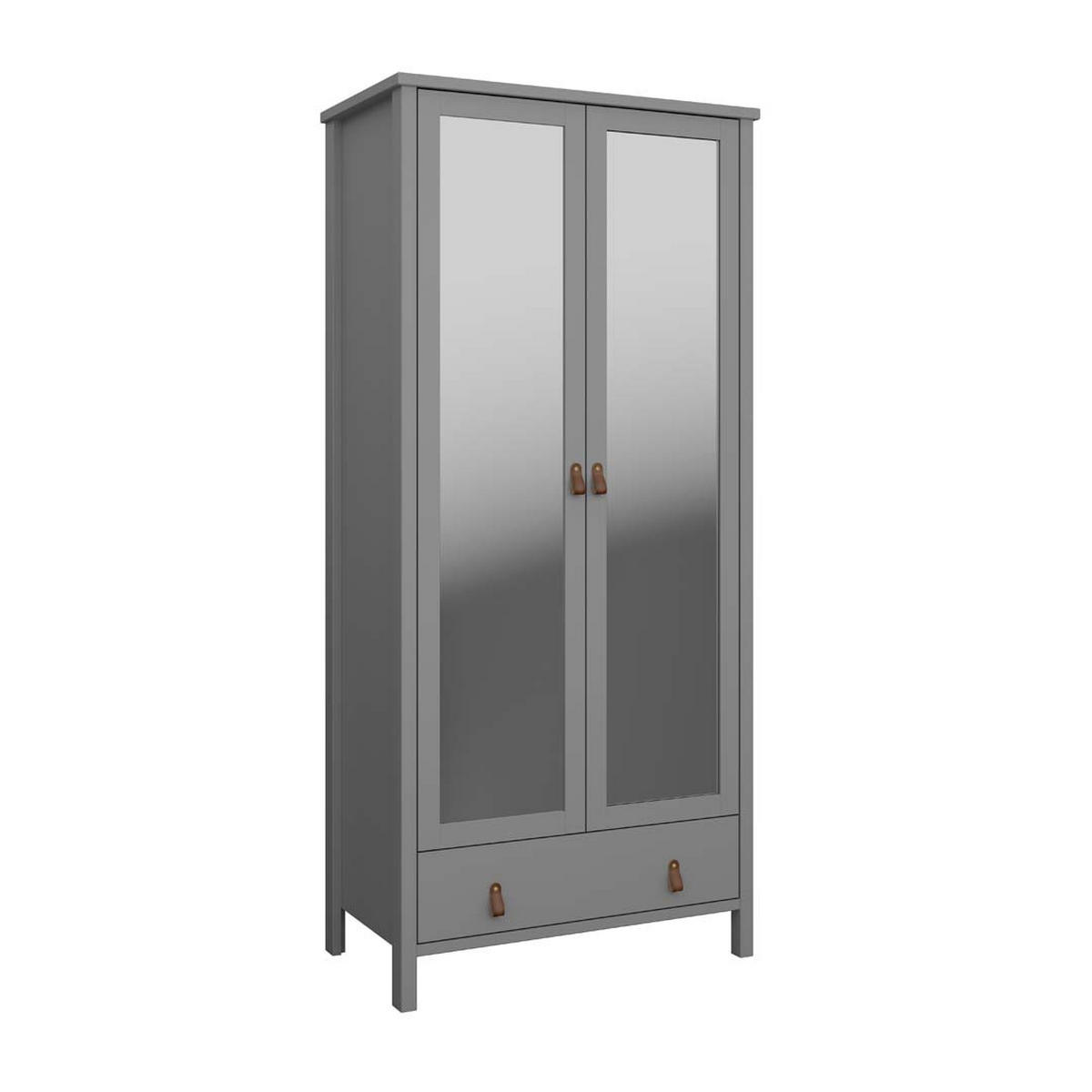 KLEIDERSCHRANK grau - Grau, Holzwerkstoff (89/195/50cm) - ebuy24