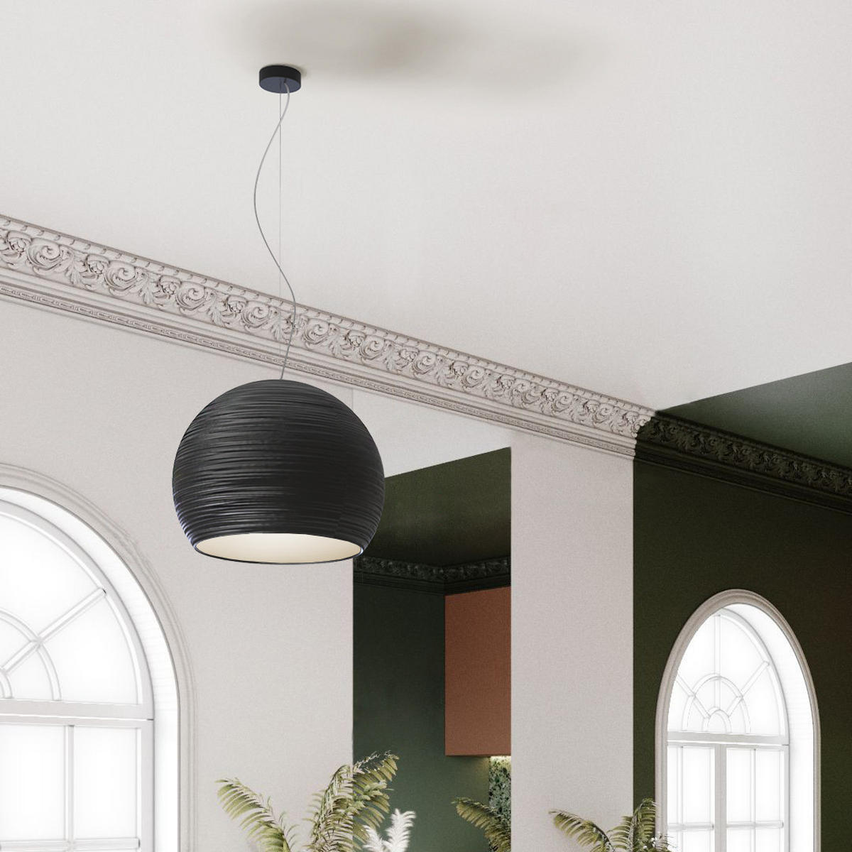 HÄNGELEUCHTE - Anthrazit, Metall (50/50/45cm) - Lumicom