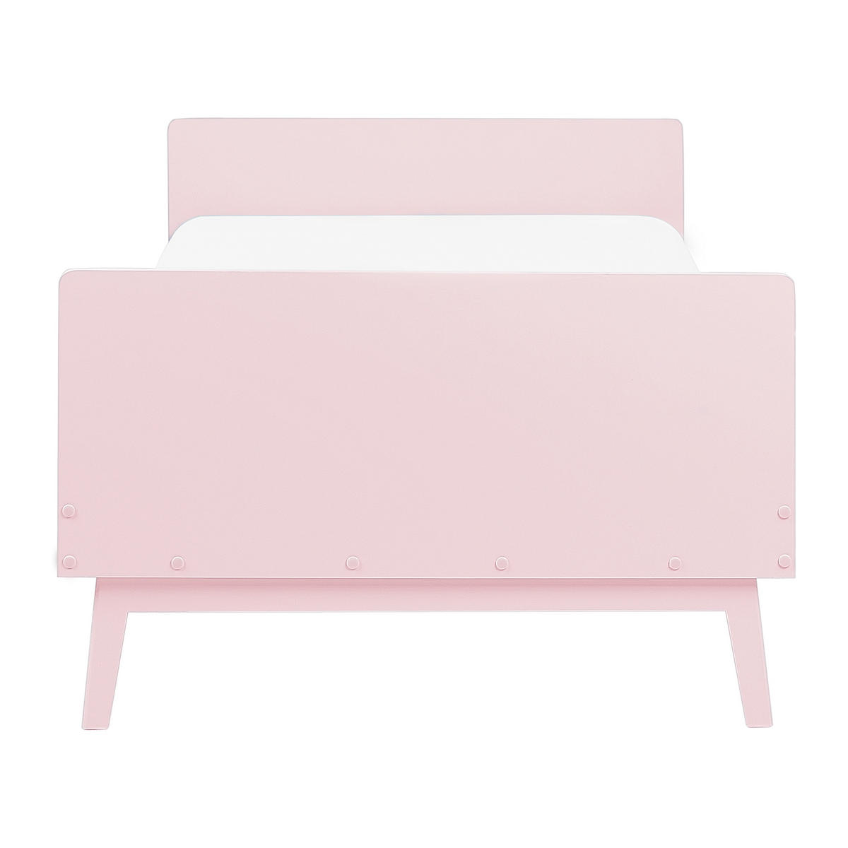BETT mit Lattenrost 90x200 cm Rosa Bonnac - Pink, Holz (90/200cm) - Beliani