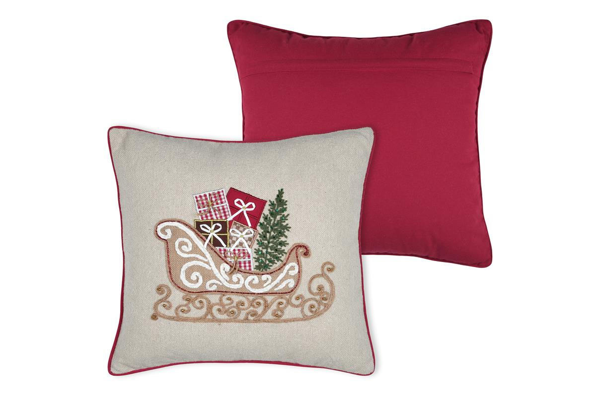 WEIHNACHTSKISSEN Print 45/45 cm - Multicolor, Naturmaterialen (45/45cm)
