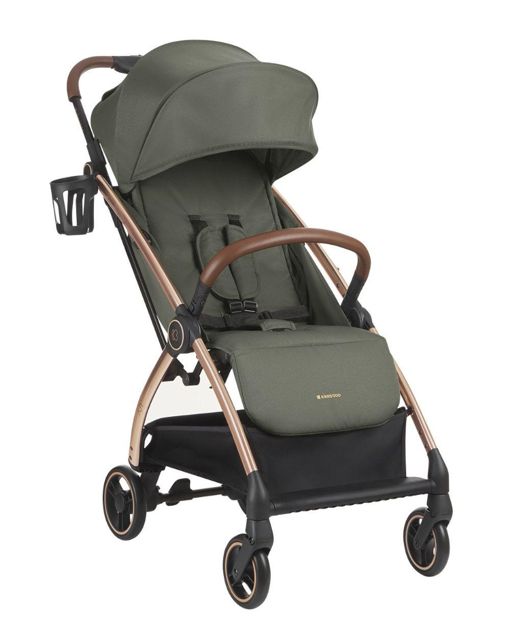 BUGGY Joy grün bis 22 kg, Rückenlehne verstellbar, faltbar - Waldgrün, Metall (68/46/105cm) - Kikka boo