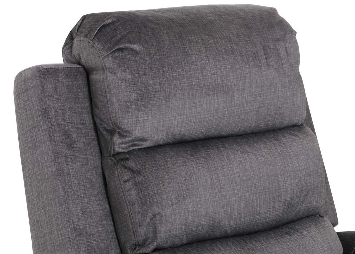 MASSAGESESSEL HxBxT 138x86x168cm Sitzhöhe 49cm Stoff 220g/m² Chenille Dunkelgrau - Dunkelgrau, Textil (86/138/168cm) - BERLINLODGE