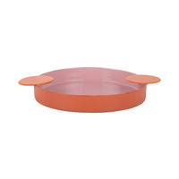 SERVIERTABLETT Double Funky 32/25/3 cm - Pink, Metall (25/3/32cm) - Present Time