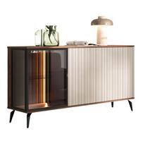 KOMMODE für Wohnzimmer VIVIN dreitürig - Nussbaumfarben, Holzwerkstoff (154/80/39cm) - Compleo24