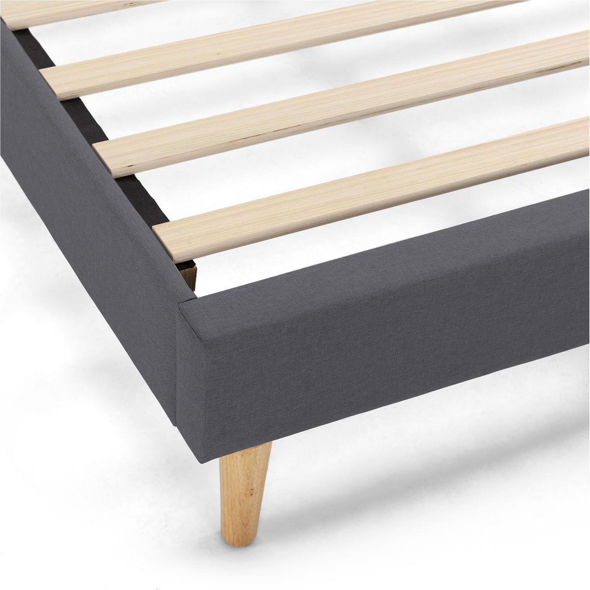 POLSTERBETT 90x190 cm Aura, Dunkelgrau - Dunkelgrau, Textil (190/90/30cm) - VS Venta-stock