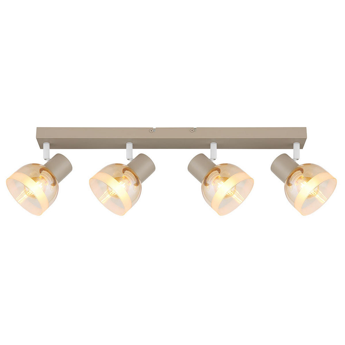 DECKEN SPOTS KAIRO - Bernsteinfarben, Glas (56/10/14cm) - Globo Lighting