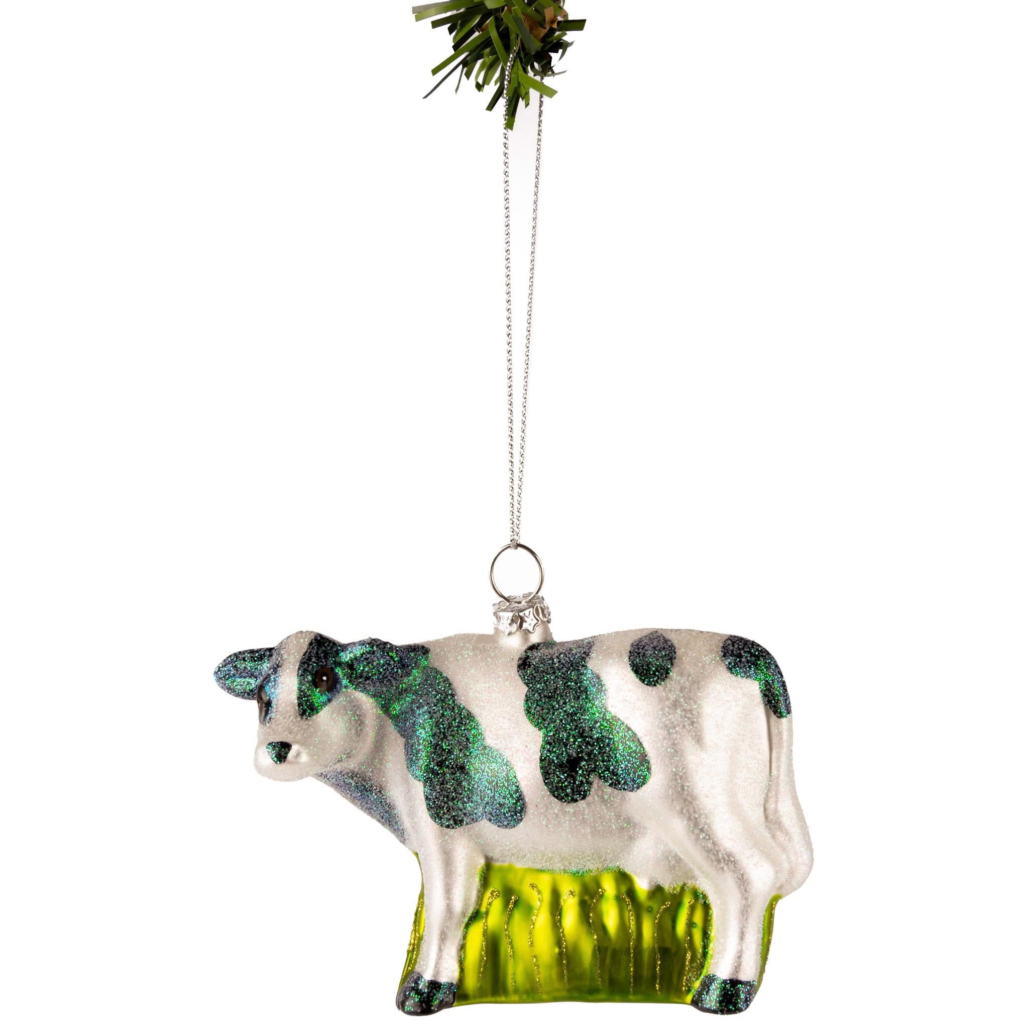 WEIHNACHTSKUGEL Kuh 12 cm - Multicolor, Glas (5/9/1cm)