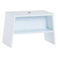 KINDERHOCKER mit Ablage - L46 cm - Tuli - Weiß, Holzwerkstoff (25/30.5/46cm) - Calicosy