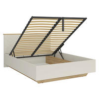 BOXSPRING POSTELJA 160/200 Naya Kašmir - bež, leseni material (160/200cm) - Petits-meubles
