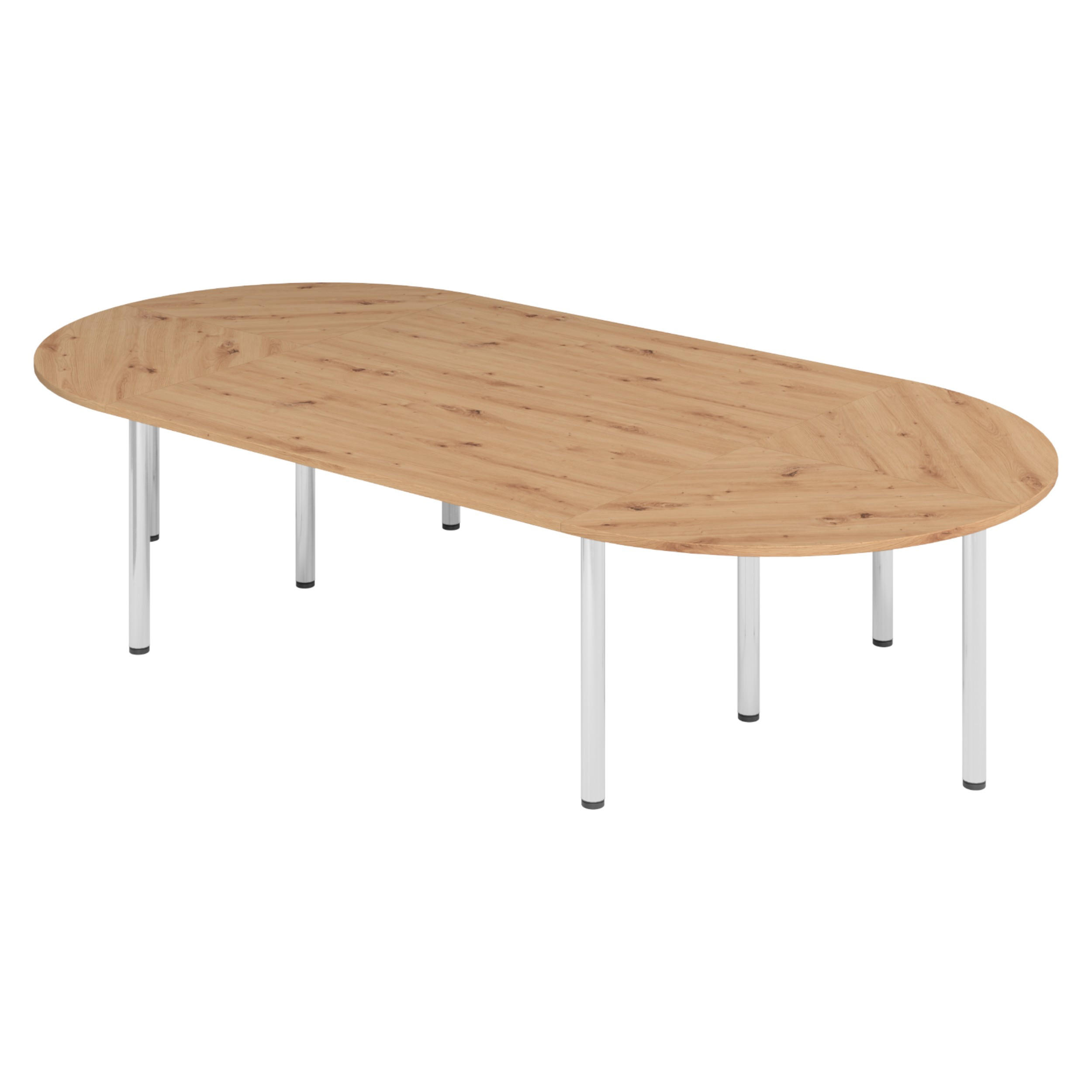 KONFERENZTISCH-SETS Serie-K 160/320/74 cm in Wildeiche - Wildeiche, Holzwerkstoff (160/320/74cm) - bümö