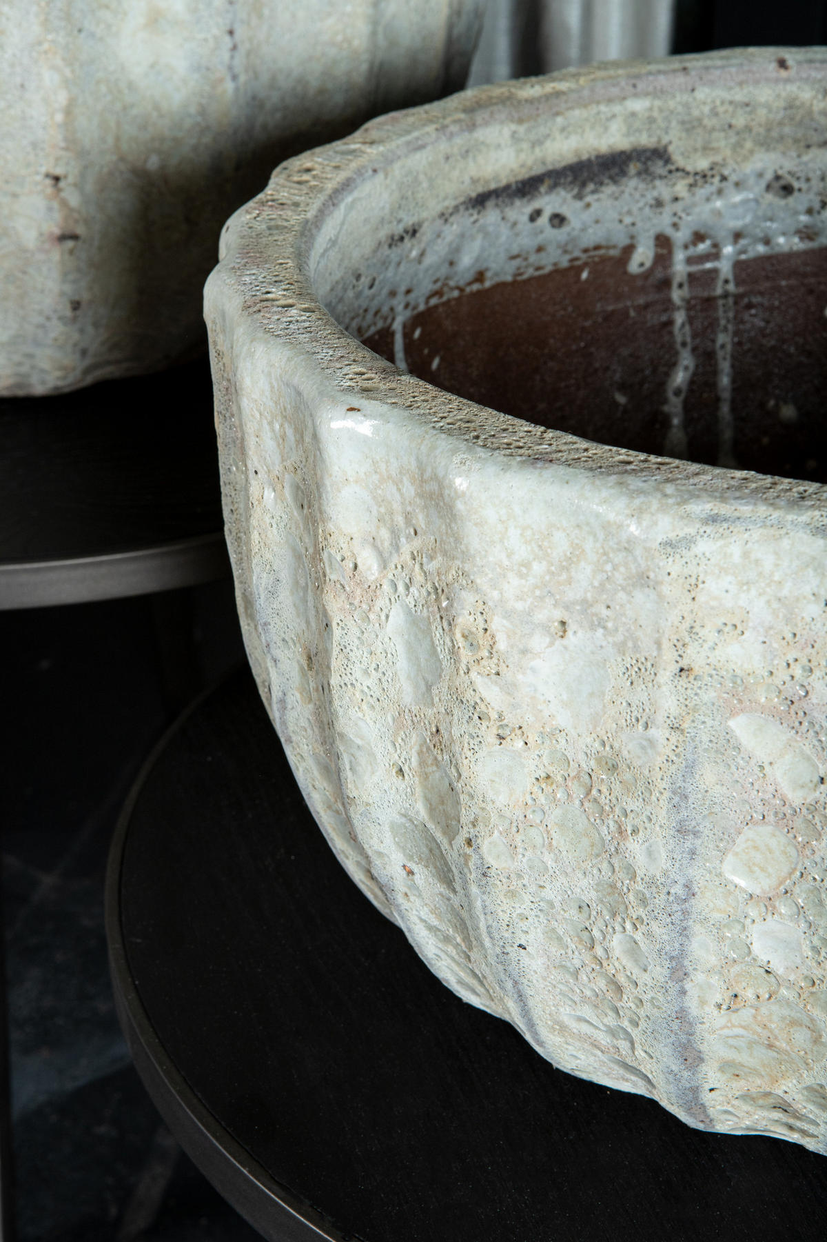 TOPF Javier Weiß 55/55/32cm 2er-Set - Weiß, Keramik (32cm) - PTMD Collection