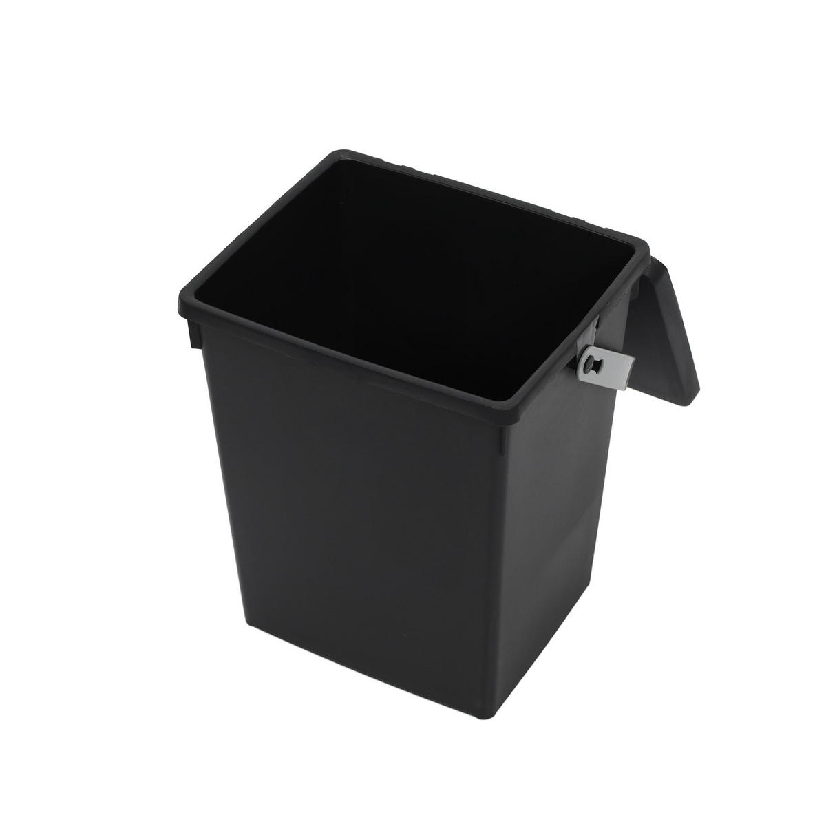 ABFALLBEHÄLTER 5,5 l 19/18/23,5 cm - Schwarz, Kunststoff (18/23.5/19cm) - Storage solutions