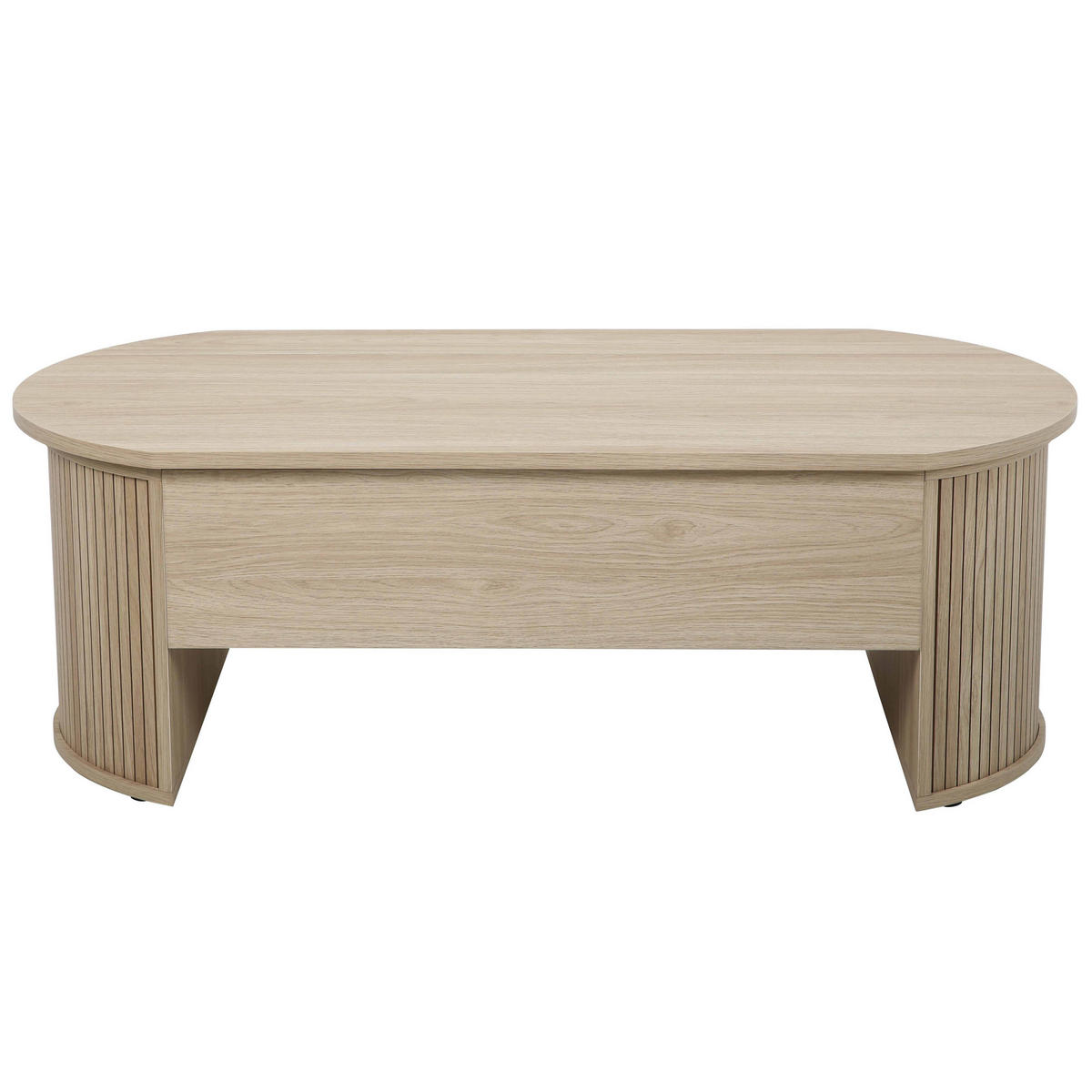 COUCHTISCH, helles Holzeffekt - Braun, Holz (120/60/41cm) - Oviala