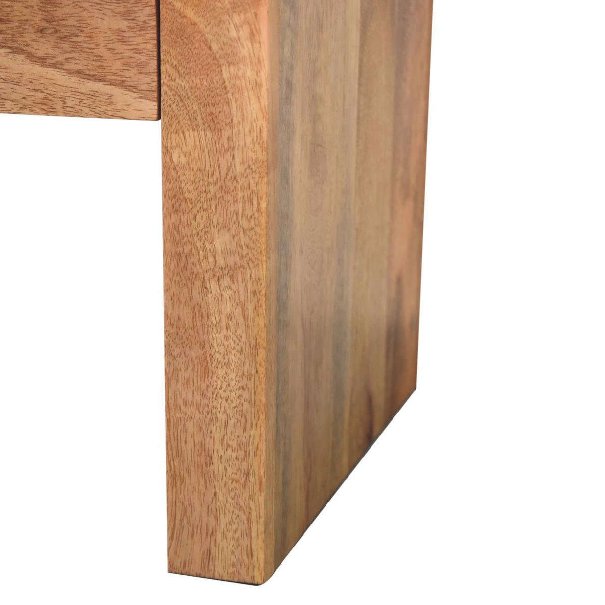 NACHTTISCH Haus Massivholz - Eichefarben/Messingfarben, Holz/Metall (45/40/35cm) - Artisan Furniture