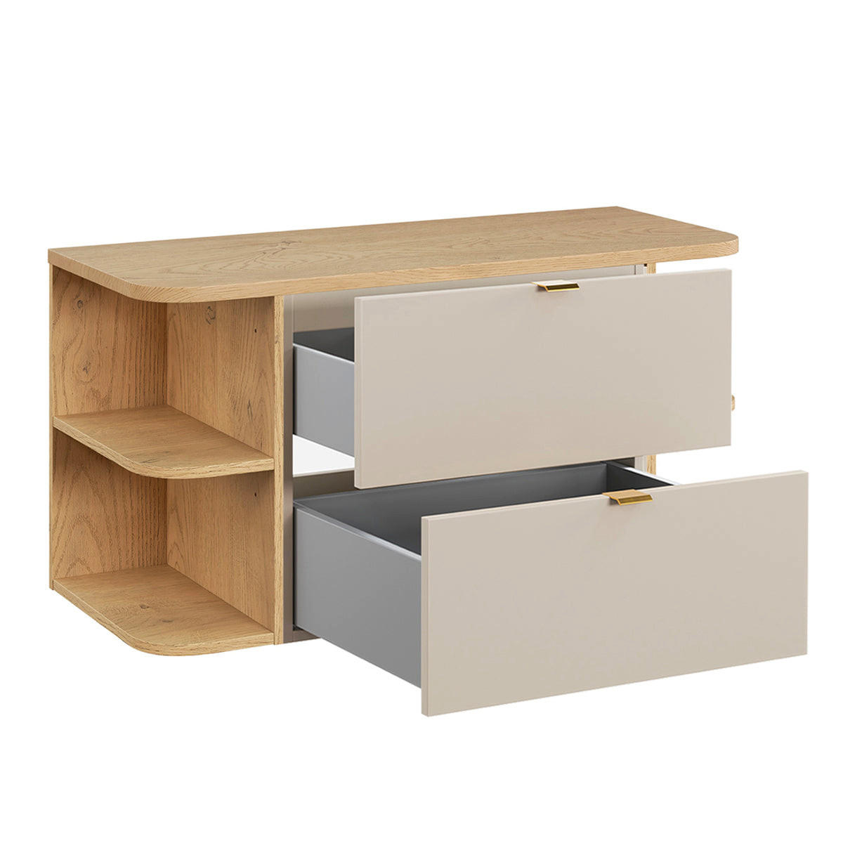 WASCHTISCHUNTERSCHRANK 100.4cm Azel Kaschmir - Beige, Holzwerkstoff (100.4/52/46cm) - Petits-meubles
