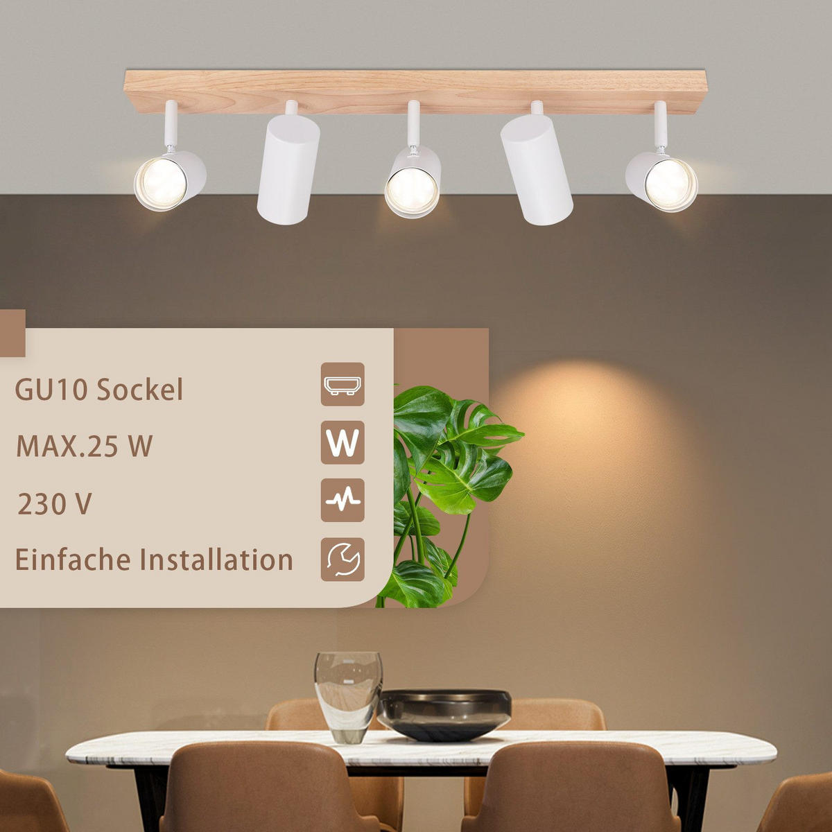 WANDLEUCHTE Maruffi - Weiß, Metall (63/14.3/10.5cm) - Nettlife