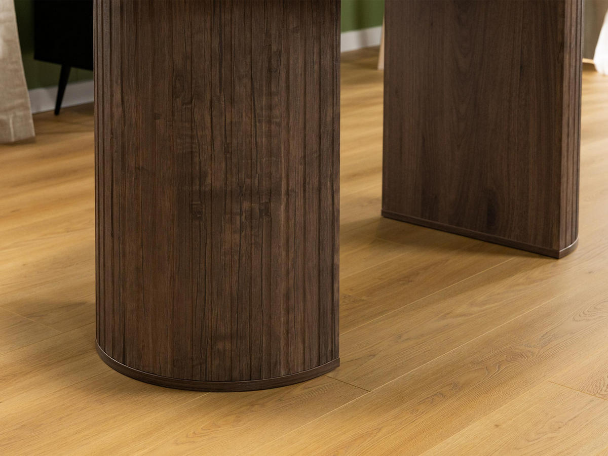 ESSTISCH Wotkon - Nussbaumfarben, Holzwerkstoff (90/185/75cm) - MIRJAN24