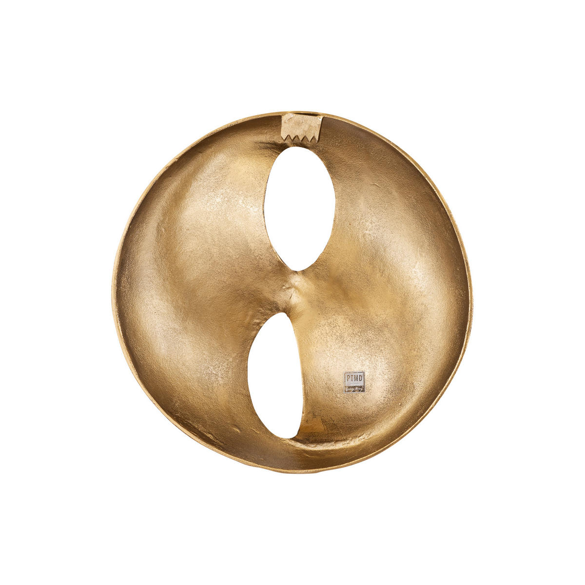WANDPANEEL Deuie Gold 45/10/45cm - Goldfarben, Metall (10/45/45cm) - PTMD Collection