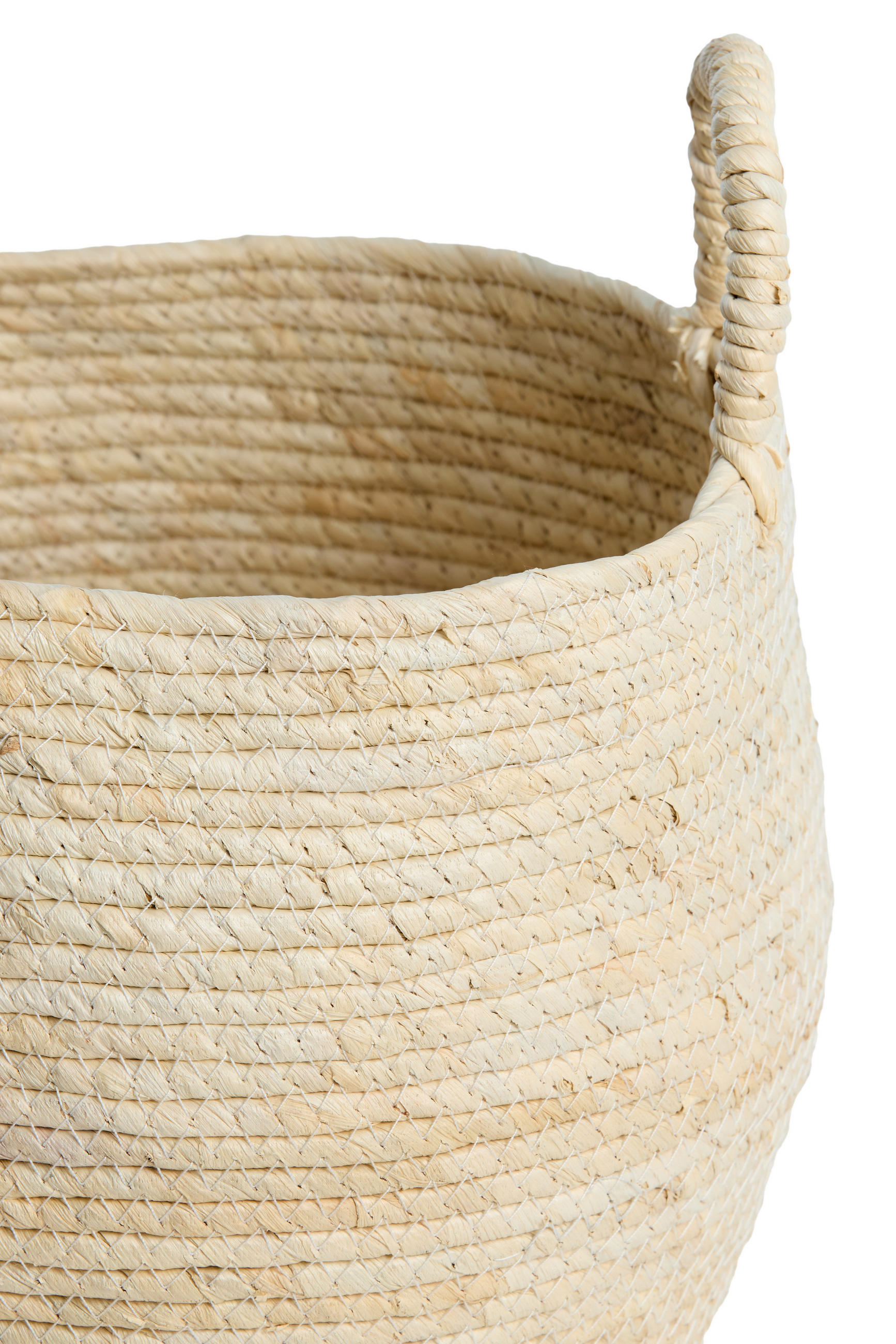 KORB Kilbaha Braun Ø33/30 cm 3er-Set - Creme, Naturmaterialien (33/30/33cm) - Light & Living