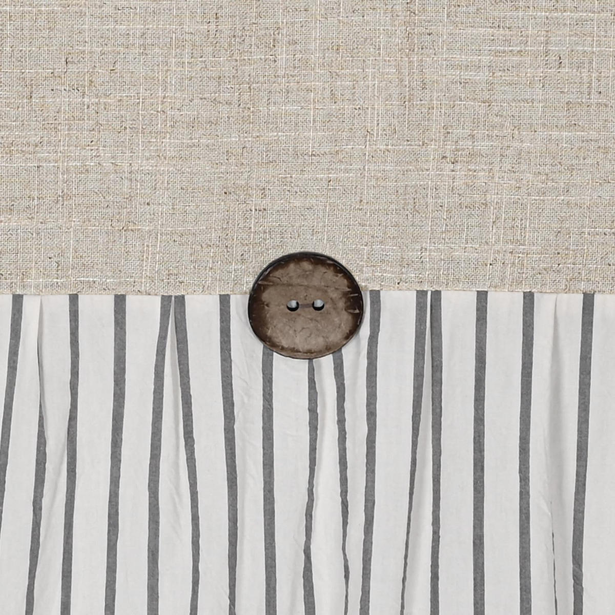 DUSCHVORHANG Grau Leinen Stil maschinenwaschbar wasserdicht breit lang für Badewanne Badezimmer - Grau, Textil (183/183cm) - MCBOSON