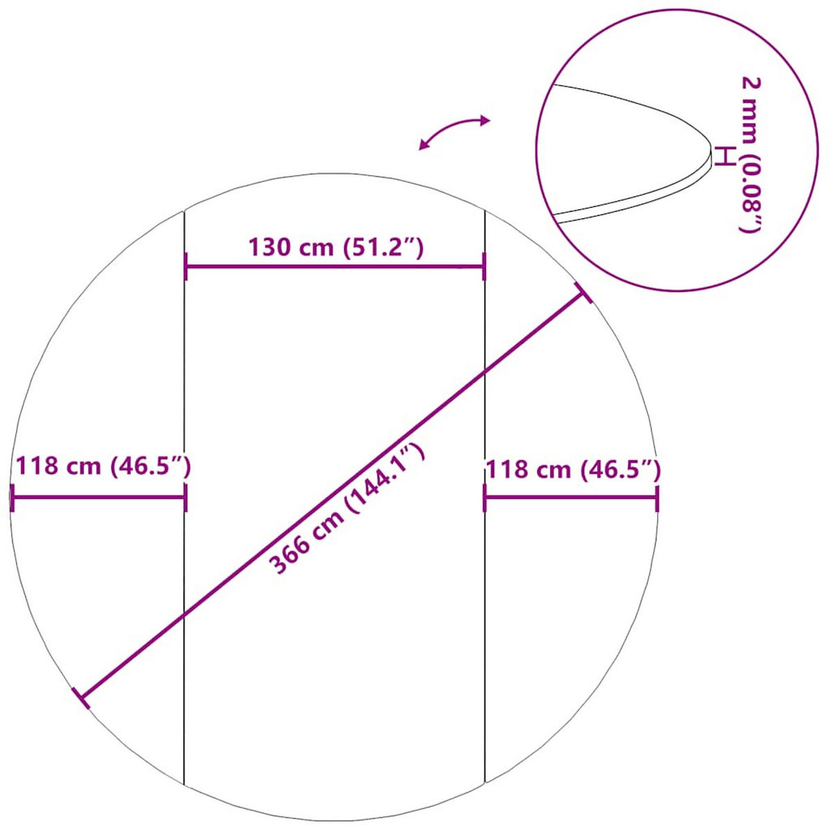 POOL-BODENTUCH Hellgrau Ø366 Cm Polyester Geotextil - Grau, Textil (366/366cm) - vidaXL
