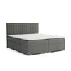 BOXBETT Sydney 120x200 Grau - Grau, Textil/Metall (120/200cm) - VLR BEDS