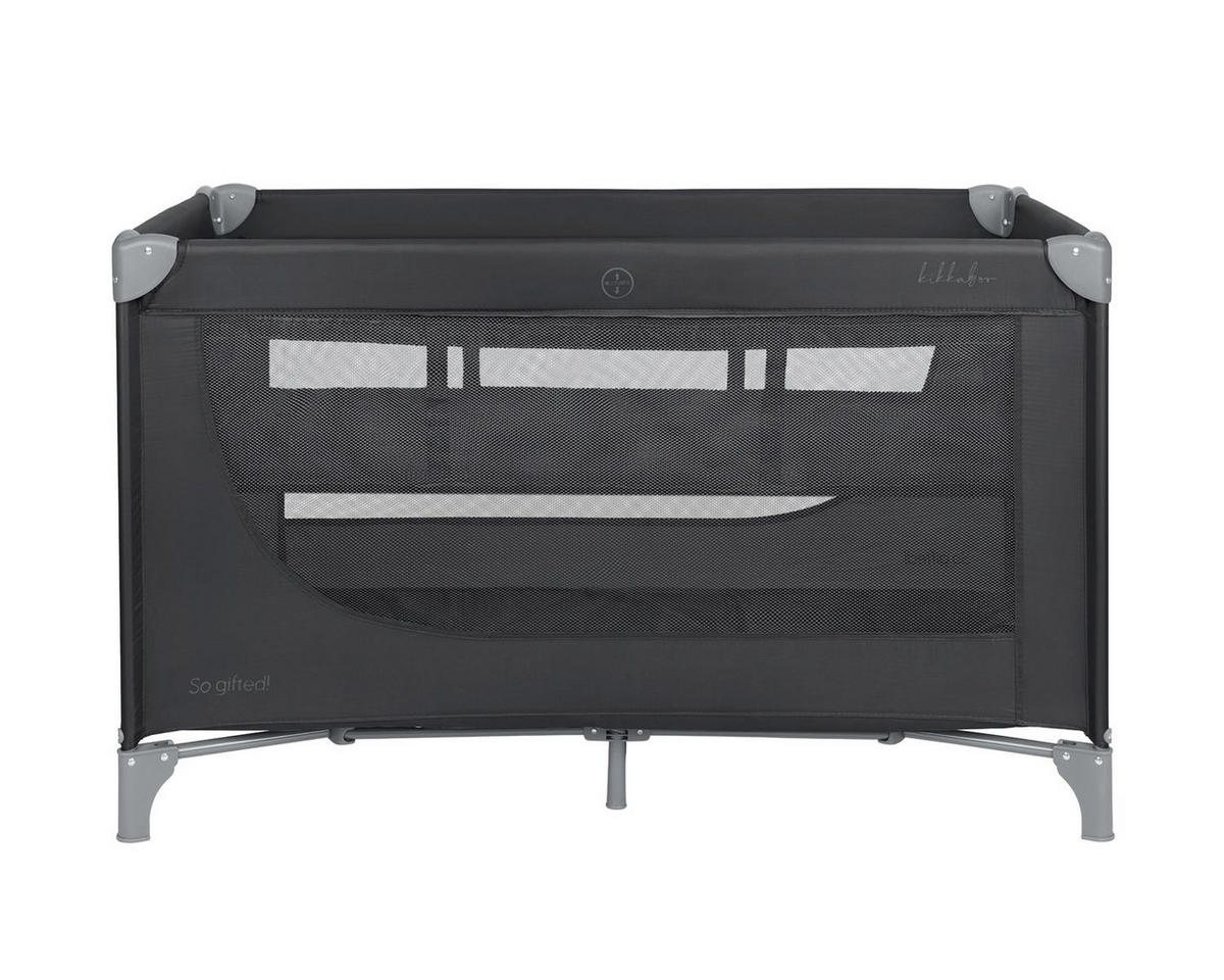 REISEBETT So Gifted black 2 Ebenen Matratze, Tragetasche, Öffnung - Schwarz, Kunststoff (65/125cm) - Kikka boo