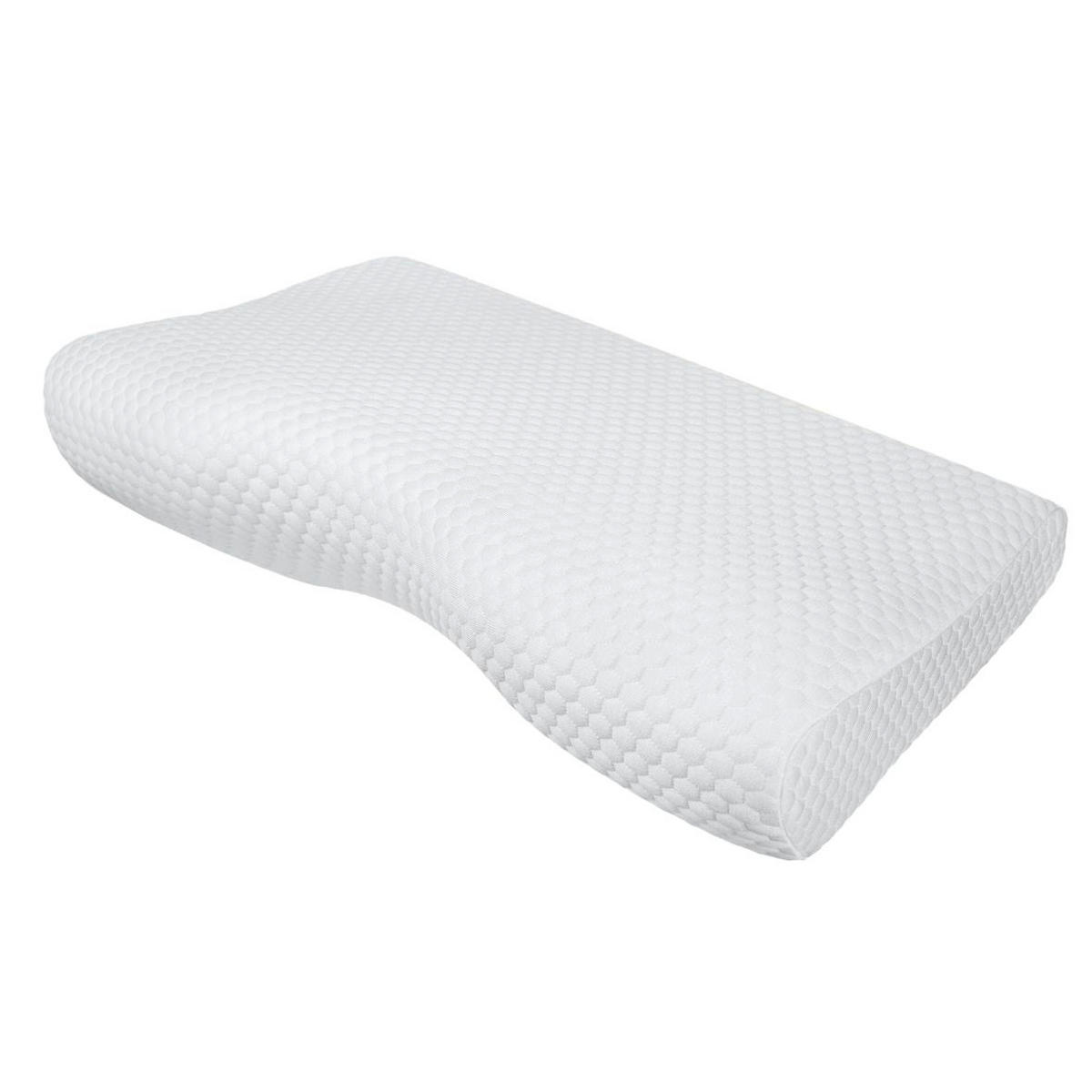 NACKENSTÜTZKISSEN, DE LUXE ERGONOMISCH 60/35 CM - Weiß, Textil (35/60cm) - INPHYSIO