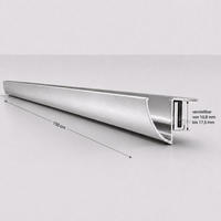 ALUMINIUM-REGENRINNE für Glasvordach 150 cm Silber - Silberfarben, Metall (5/5/150cm) -  Glaswerk Westfalen