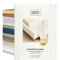 NAPÍNACIE prestieradlo FLAT - biela, textil (200/200cm) - Schöner Wohnen