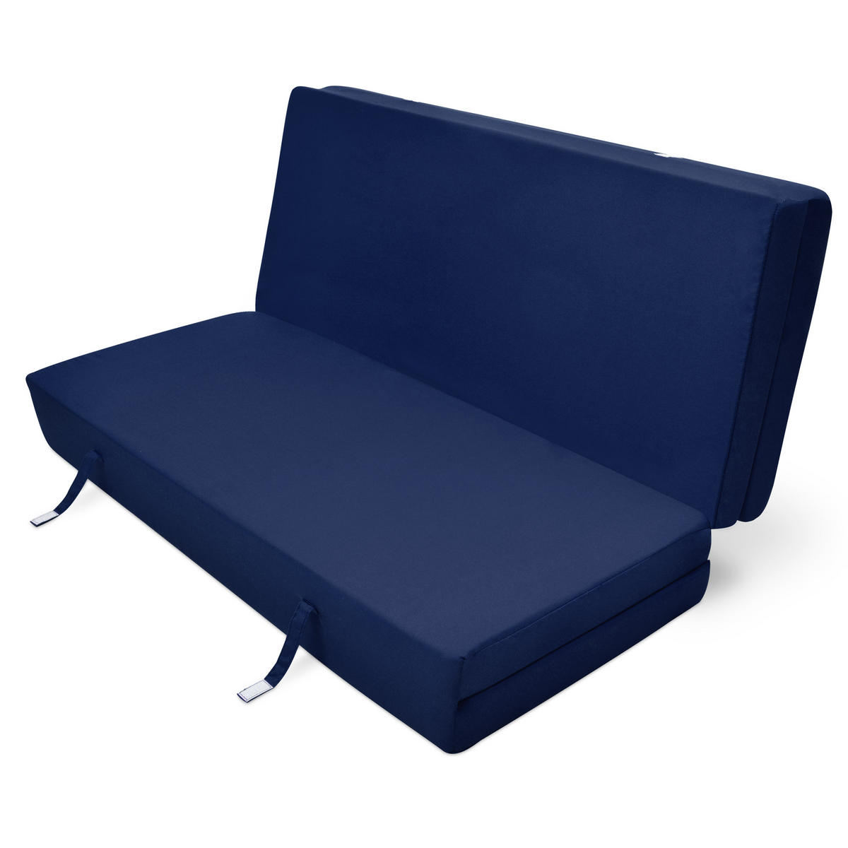 KLAPPMATRATZE Campix 195/120/7 cm Dunkelblau - Dunkelblau, Textil (195/120/7cm) - Beautissu 