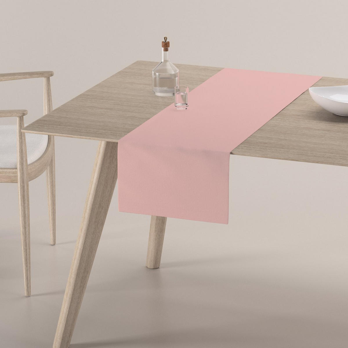 TISCHLÄUFER Loneta, rosa, 40x130 cm - Rosa, Textil (40/130cm) - Dekoria