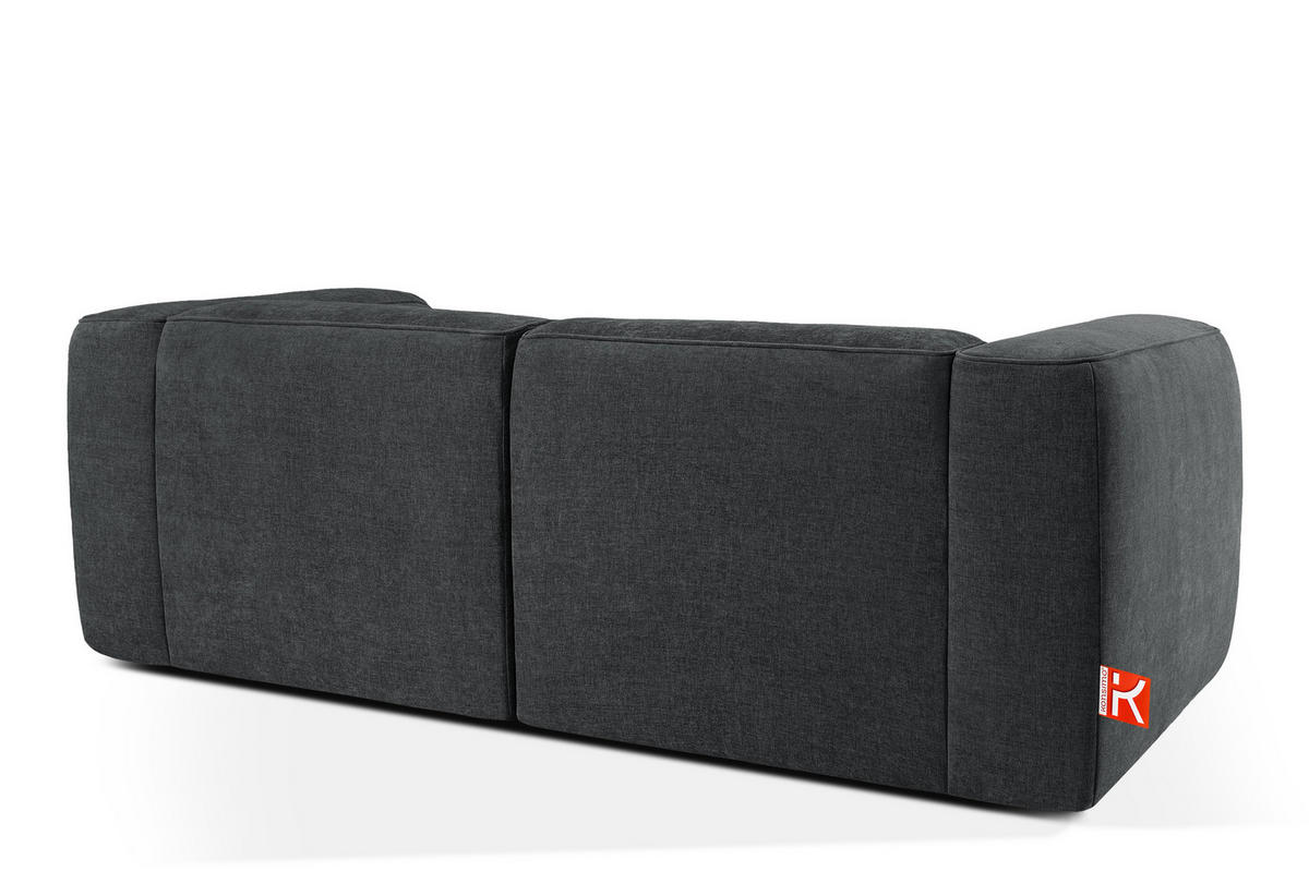 2-SITZER SOFA FUBBO, Anthrazit - Anthrazit, Holz/Holzwerkstoff (210/73/96cm) - KONSIMO®