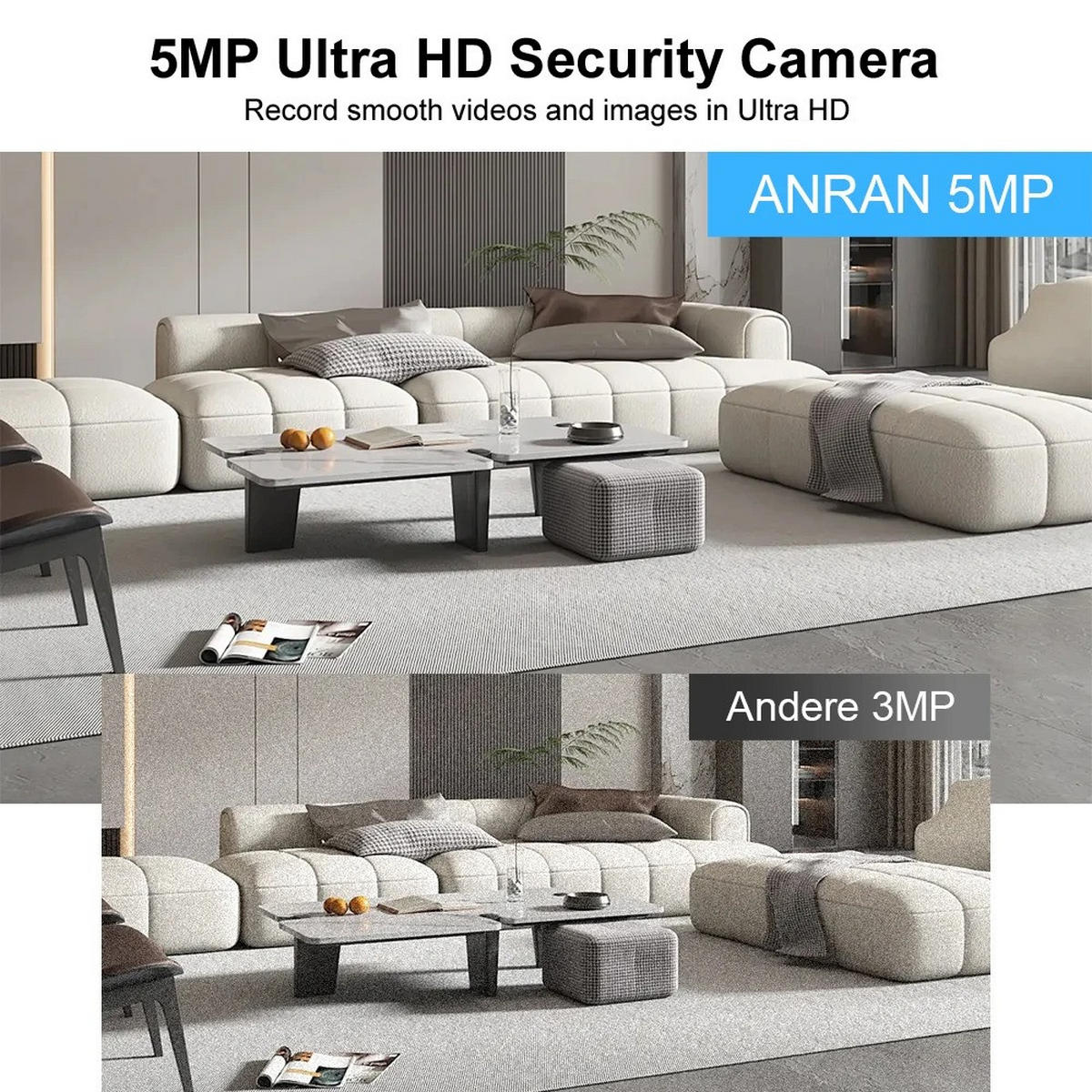 BABYPHONE 5MP Smart Kamera, Weiß - Weiß, Kunststoff - Kaket