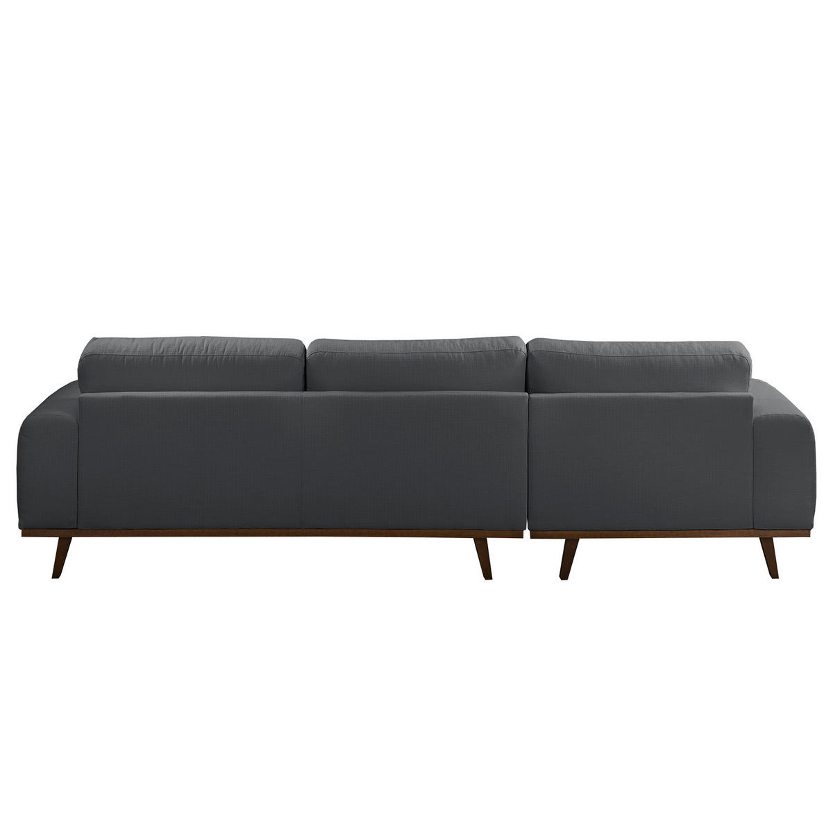 ECKSOFA - Strukturstoff - Anthrazit, Textil (286/152cm) - home24