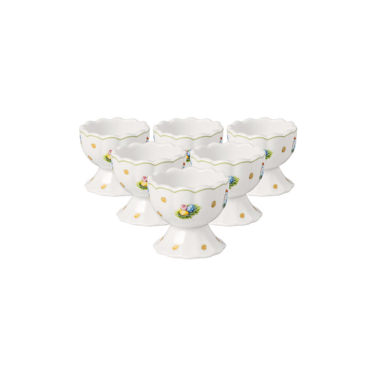 EIERBECHER Easter Delight grün ø 4,8 cm 6er Set - Grün, Keramik (4.8/4.5/4.8cm) - Villeroy & Boch