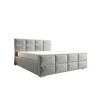 STAURAUMBETT Rodo Hellgrau 200x200 cm - Hellgrau, Textil (200/200cm) - B&B Home