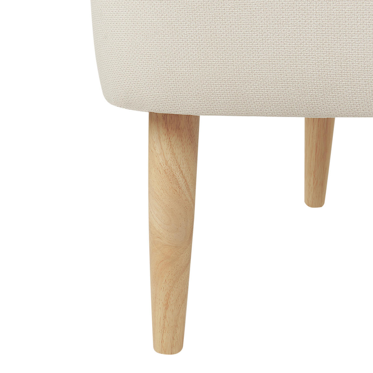 SESSEL Stoff Heller Holzfarbton Dvenberg - Hellbraun/Beige, Textil (61/78/73cm) - Beliani