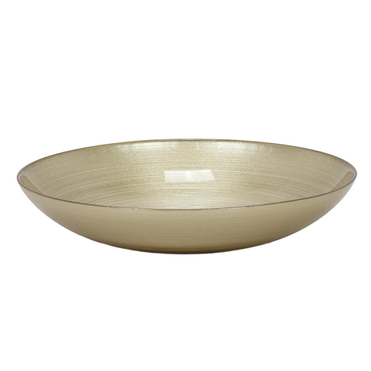 DEKOSCHALE aus Glas Golden 30/30/6 cm - Goldfarben, Glas (30/6/30cm) - Home Styling Collection