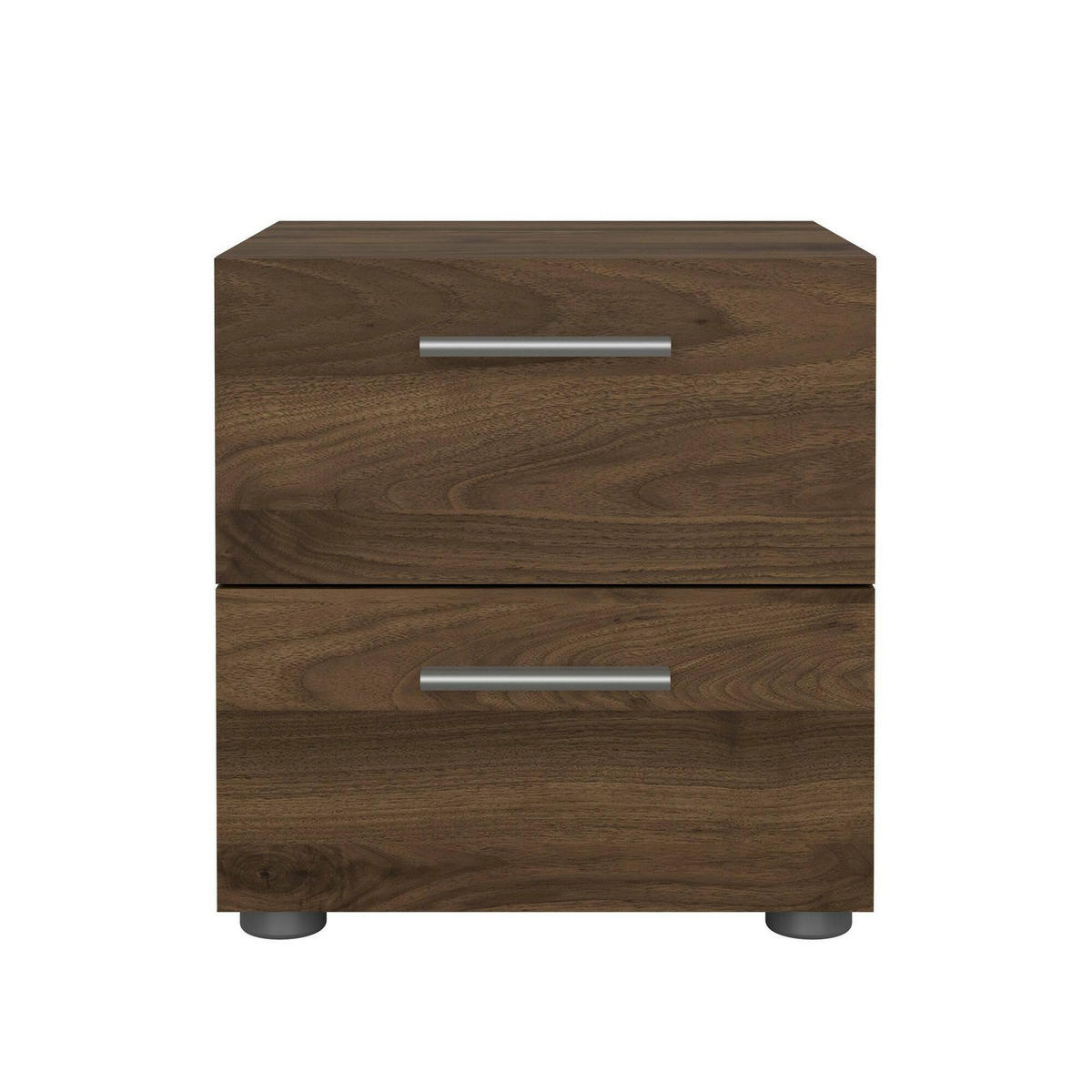 NACHTTISCH Nussbaum 40/40.25/42.3 cm - Braun, Holzwerkstoff (40.25/42.3/40cm) - DMORA