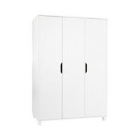 KLEIDERSCHRANK Thore 3-türig - Weiß, Holzwerkstoff (130/188/51cm) - arthur berndt