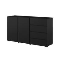 KOMODA Maxis Črna - črna, leseni material (138/78/40cm) - Petits-meubles